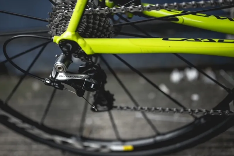 Second Hand Cannondale CAAD12 Dura Ace Disc 50cm Road Bike 2018 Lime Yellow/Black-1